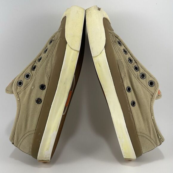 Converse x John Varvatos Slip On Sneakers Tan Canvas Casual Womens Size 6.5 - Picture 7 of 9